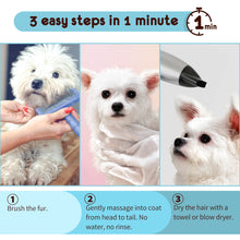 Load image into Gallery viewer, PETKKA Waterless 1-min No Rinse Grooming Cleaning Bathing Gloves for Dog - Tearless. Removes Dandruff. Dry Clean without Shampoo and Wipes (6 individual packs)
